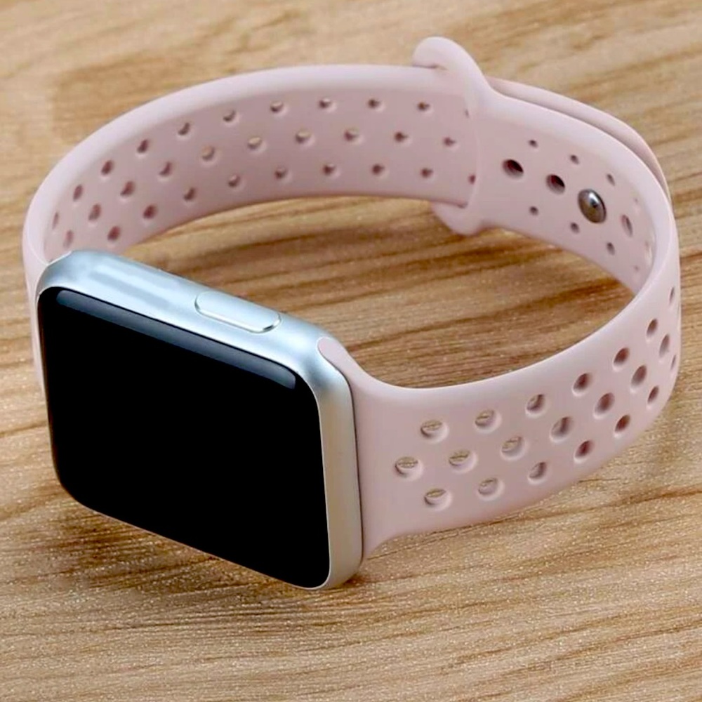 Apple Watch dusty pink silicone Watch band